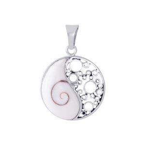 Cochlear Shaped yin yang pendant